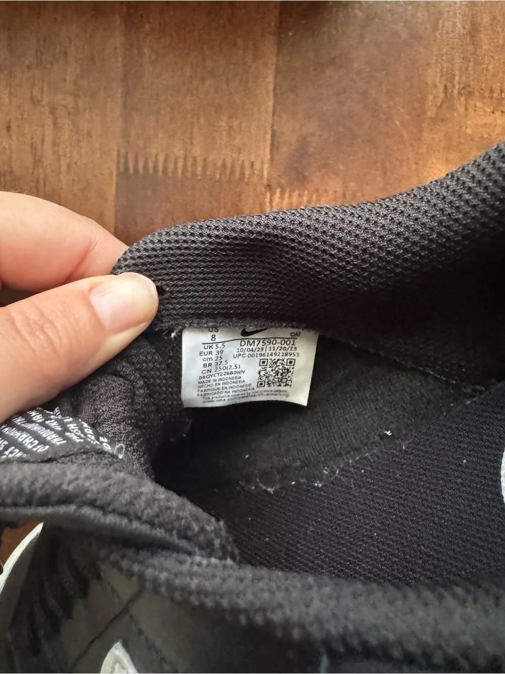 Nike Black with White Swoosh Elevated Low-Top Sneakers